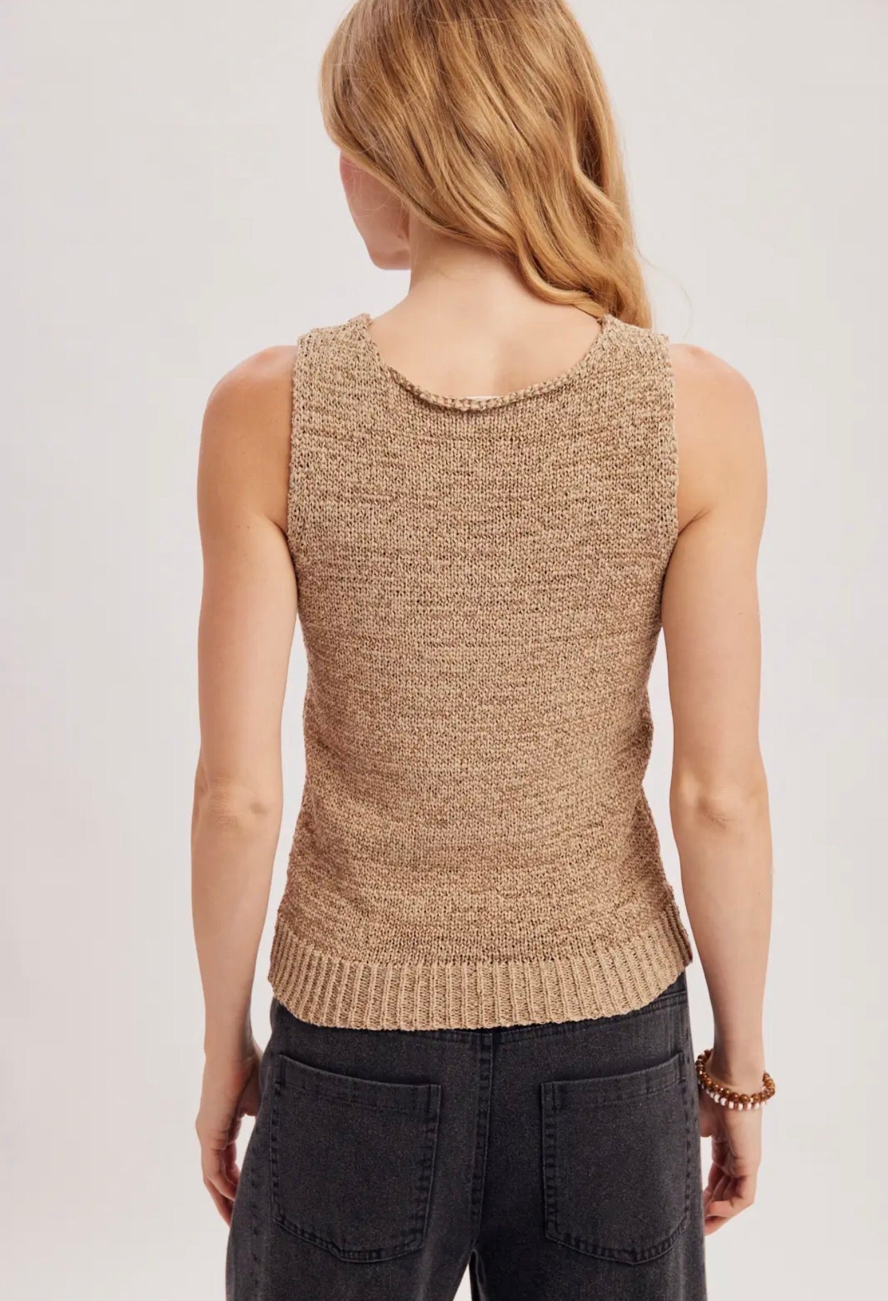 Textured Knit Tank Top