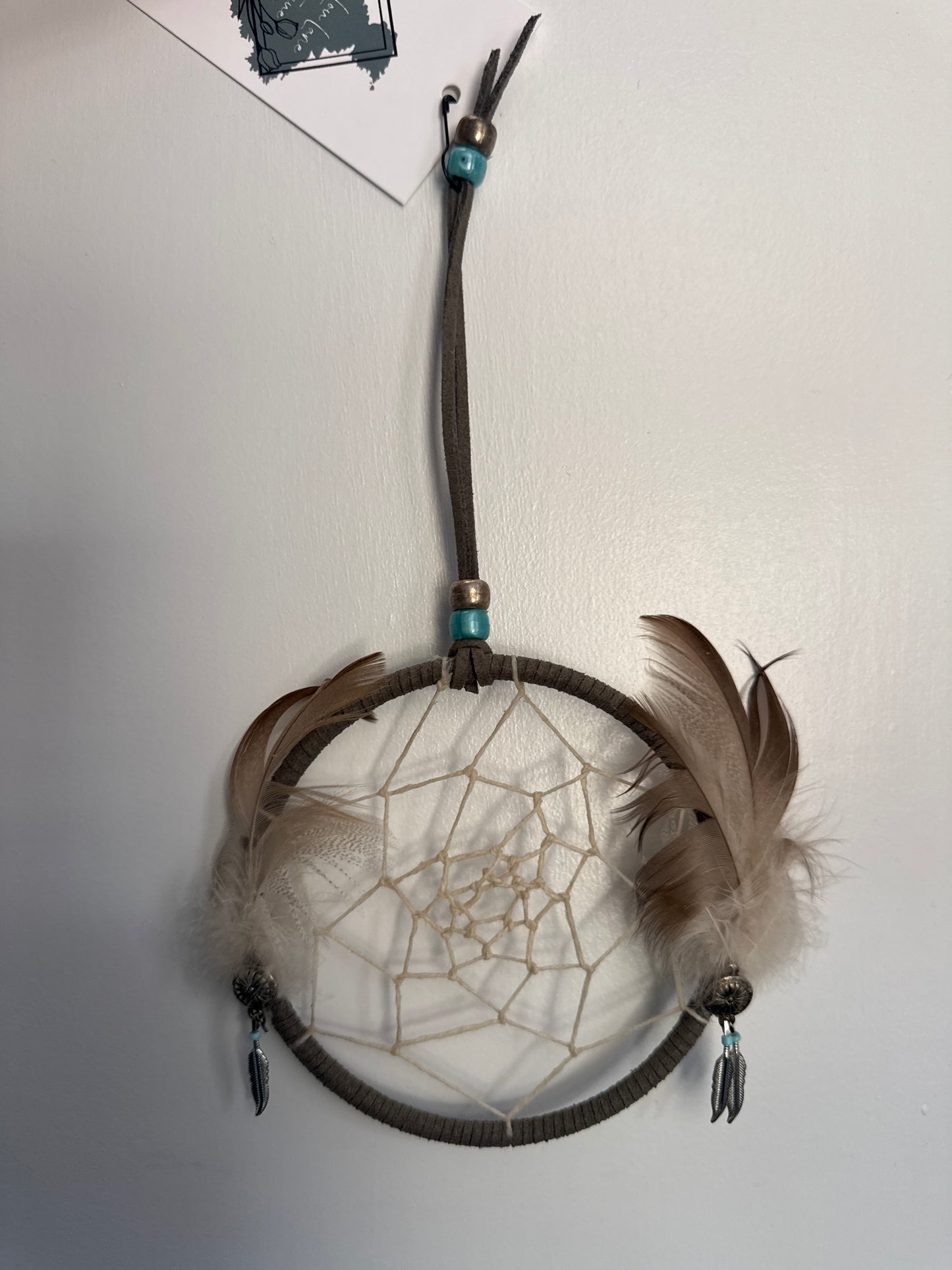 Gray Turquoise Dream Catcher