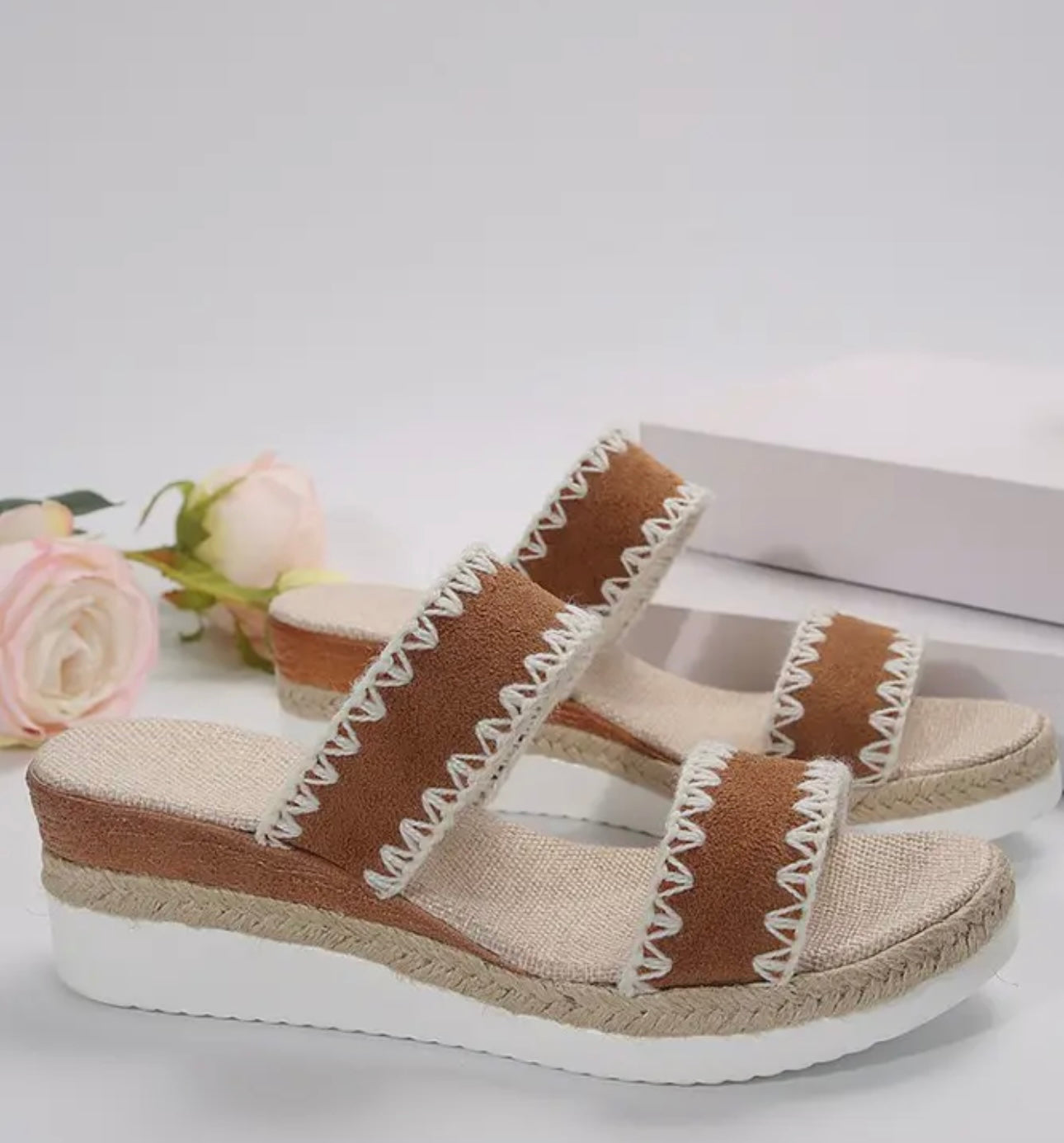 Woven Wedge Sandals