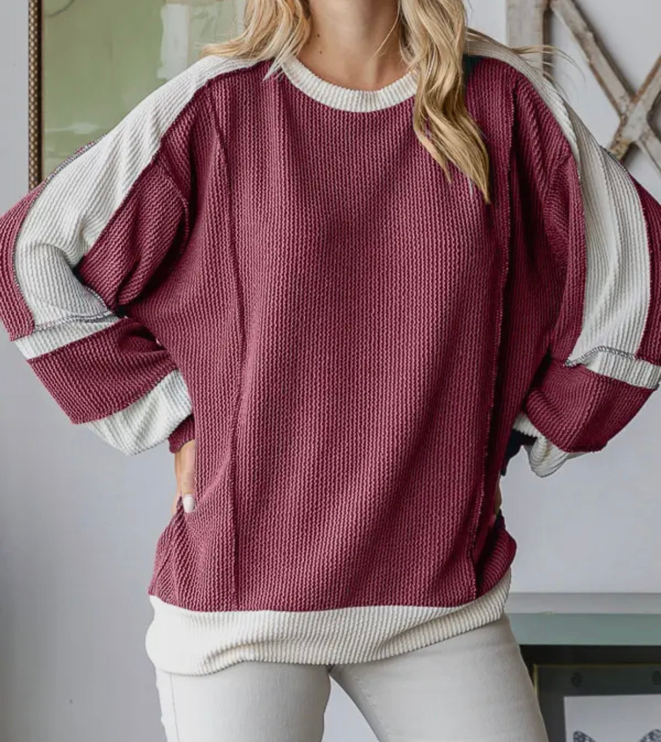 Bubble Sleeve Top