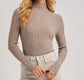 Mock Neck Ribbed Knit Top