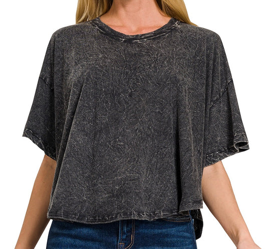 Crinkle Washed Top