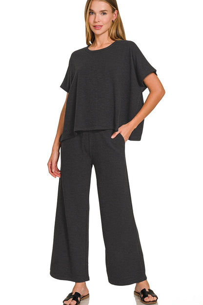 Short Sleeve Sweat Set