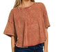 Crinkle Washed Top