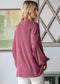 Rib Button Balloon Sleeve Cardigan