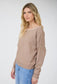 Trim Off Shoulder Sweater