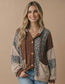 Two-Tone Leopard Print Jacket