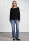Trim Off Shoulder Sweater