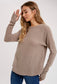 Brushed Waffle Knit Top