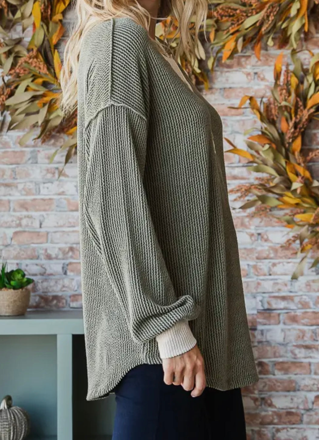 Zoe Contrast Trim Top