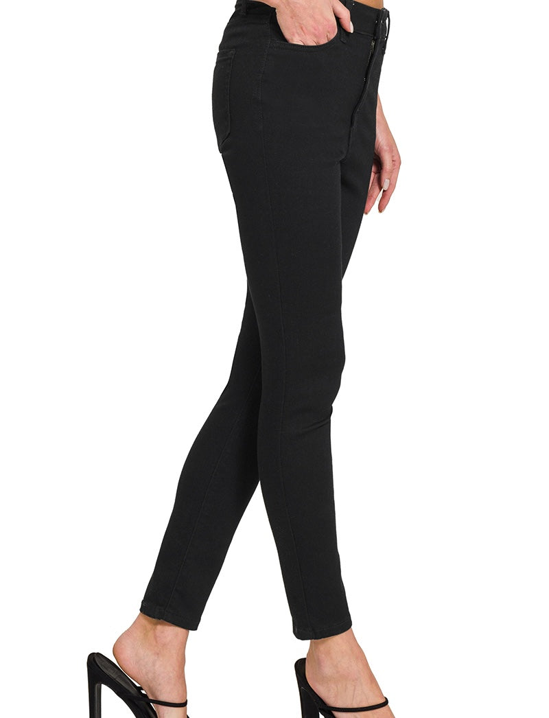 Black High Waisted Skinny Jeans