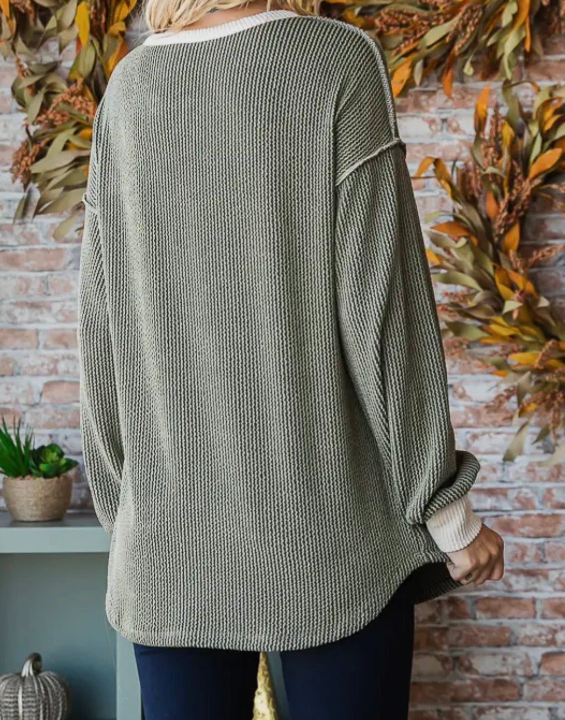 Zoe Contrast Trim Top