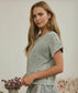Olive Washed Boxy Tee