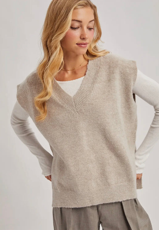 Oversized Knit Vest
