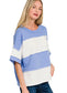 Striped Exposed Seam Top