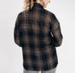 Black Plaid Ice Silk Top