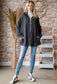 Rib Button Down Long Sleeve Shacket