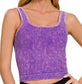 Stone Washed Ribbed Tank