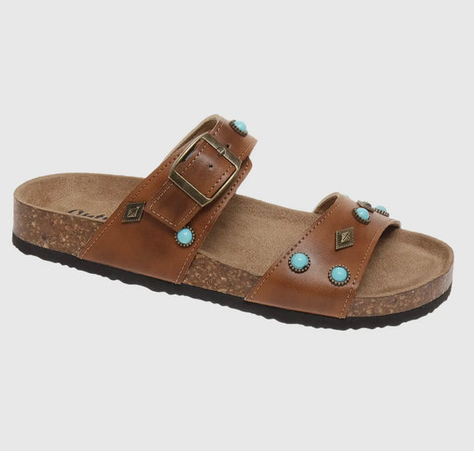 Leather Turquoise Sandals