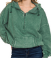 Washed Quarter Zip Hoodie