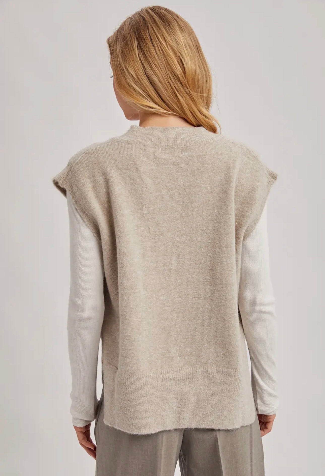 Oversized Knit Vest