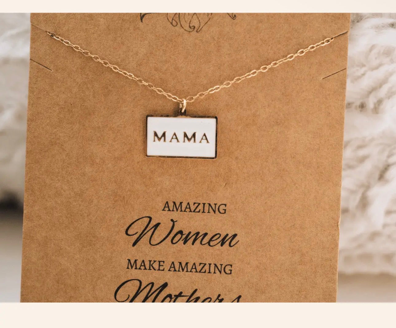 Mama Pendant Necklace