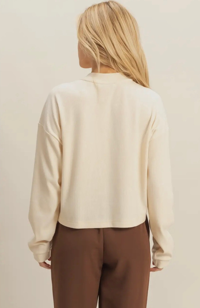 Henley Button Top