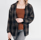 Black Plaid Ice Silk Top