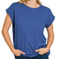 Modal Slub Rolled Sleeve Tee