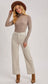 Mock Neck Ribbed Knit Top