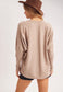 Boxy Dolman Sleeve Sweater Knit Top