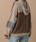 Two-Tone Leopard Print Jacket