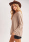Boxy Dolman Sleeve Sweater Knit Top