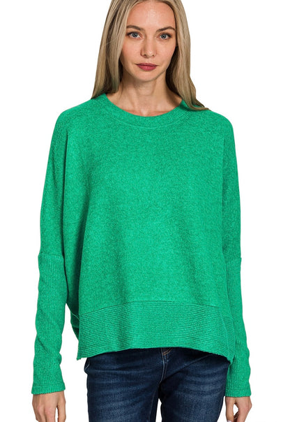 Brushed Sleeve Sweater