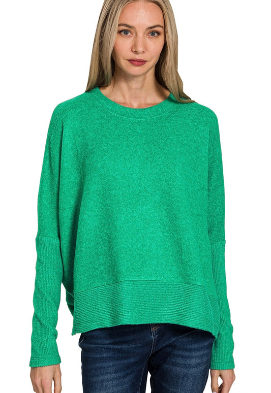 Brushed Sleeve Sweater