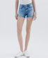 High Rise Raw Side Step Hem