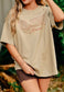 Overcaffeinated Mama Mock Neck Tee