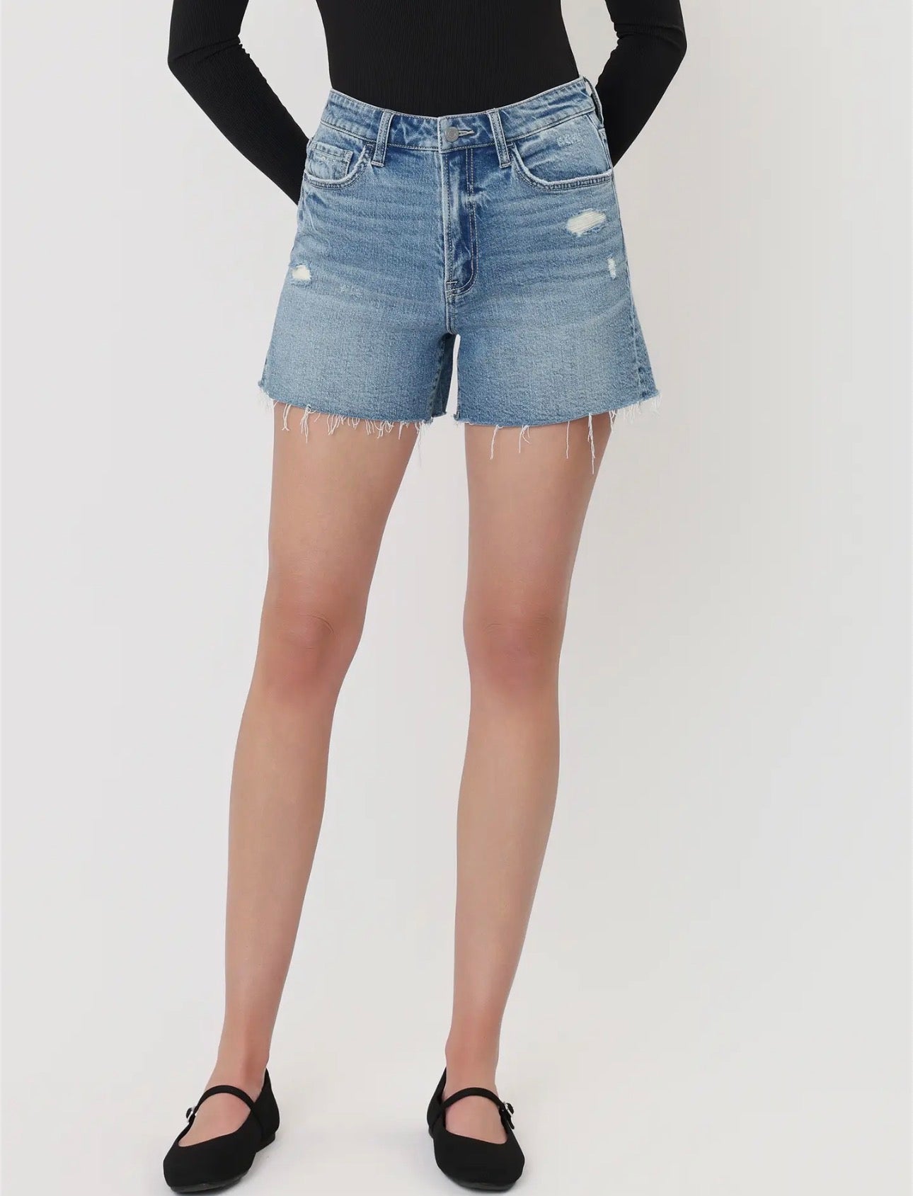 High Rise A Line Shorts