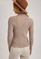 Mock Neck Ribbed Knit Top