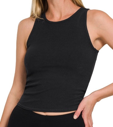 Padded Crop Tank