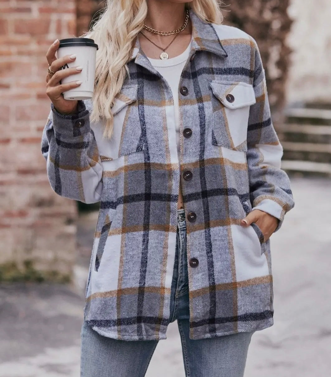 Plaid Button Flannel