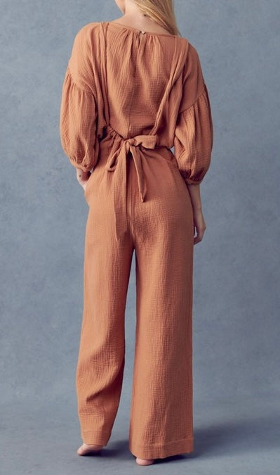 Cropped Wide Pant Set