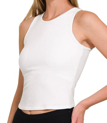 Padded Crop Tank