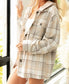 Drew Plaid Shacket Flannel with Detachable Hood