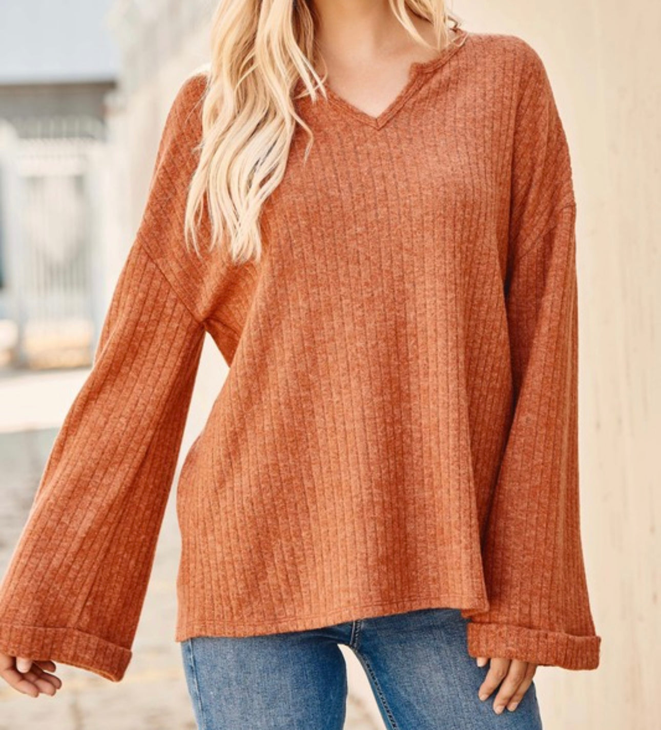 Bell Ribbed Sweater