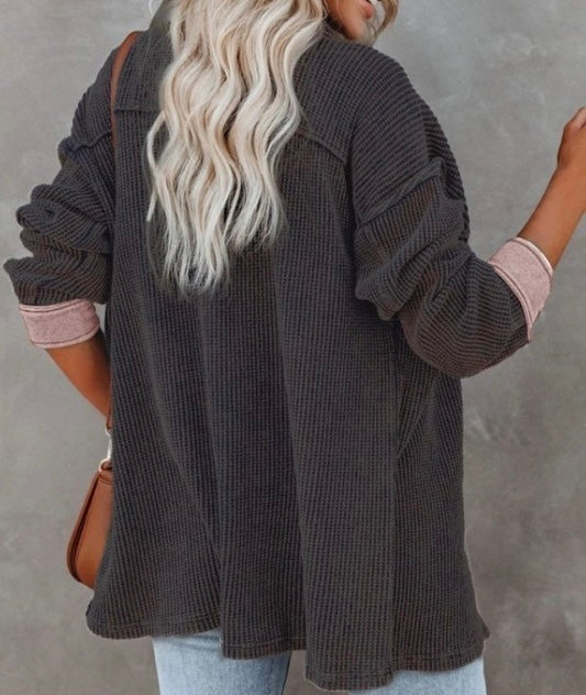 Lapel Knitted Jacket