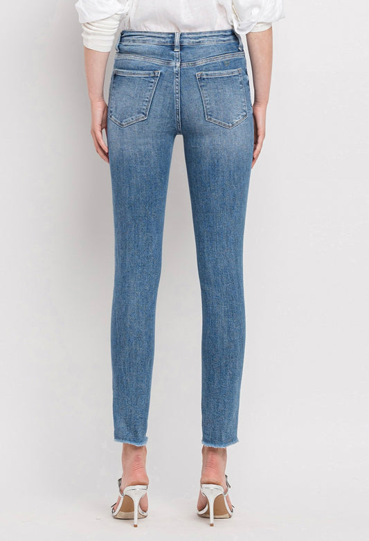 High Rise Cropped Skinny