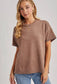 Crew Neck Knit T-Shirt