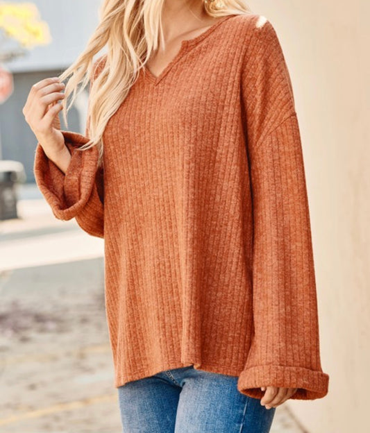 Bell Ribbed Sweater