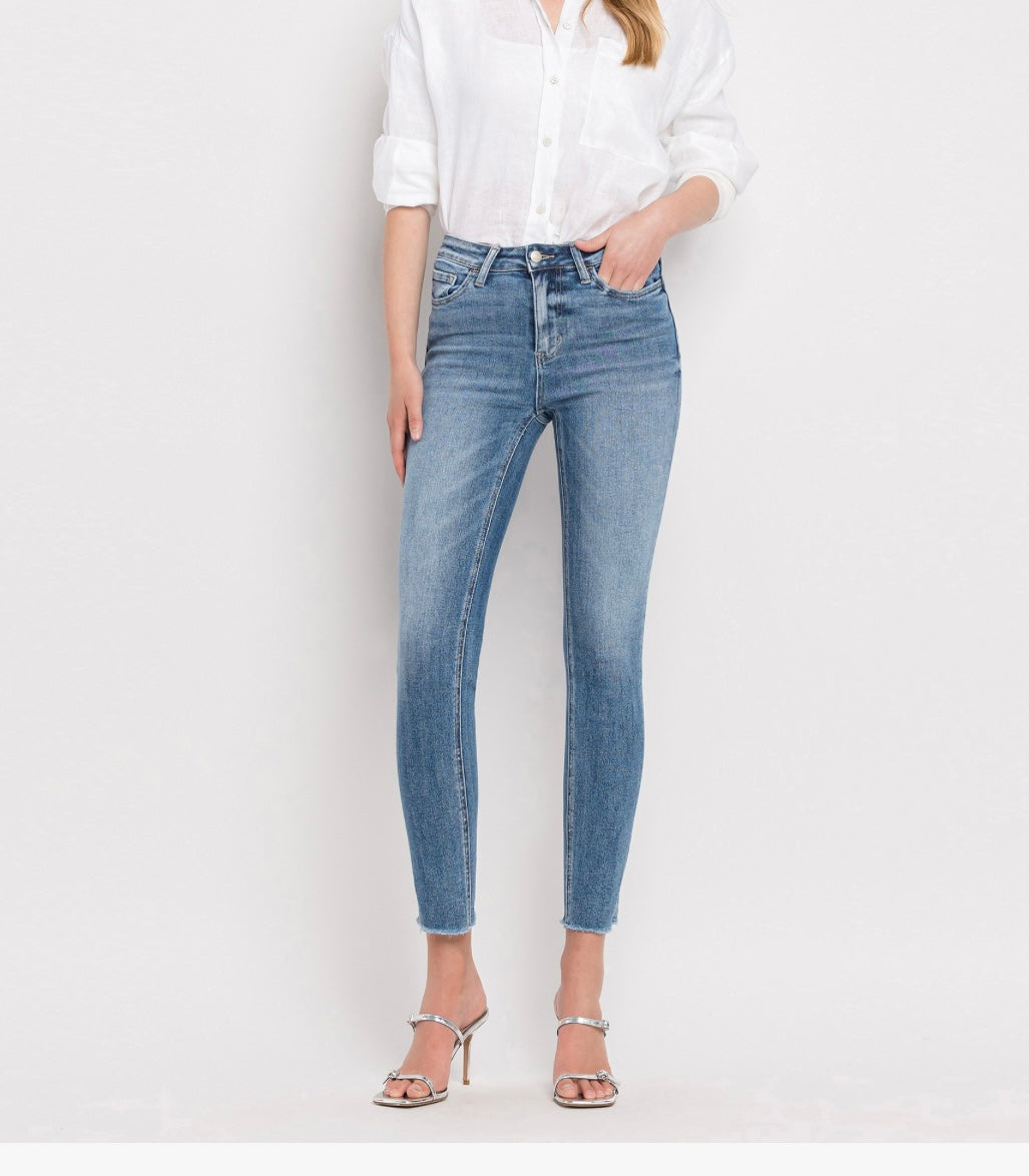 High Rise Cropped Skinny